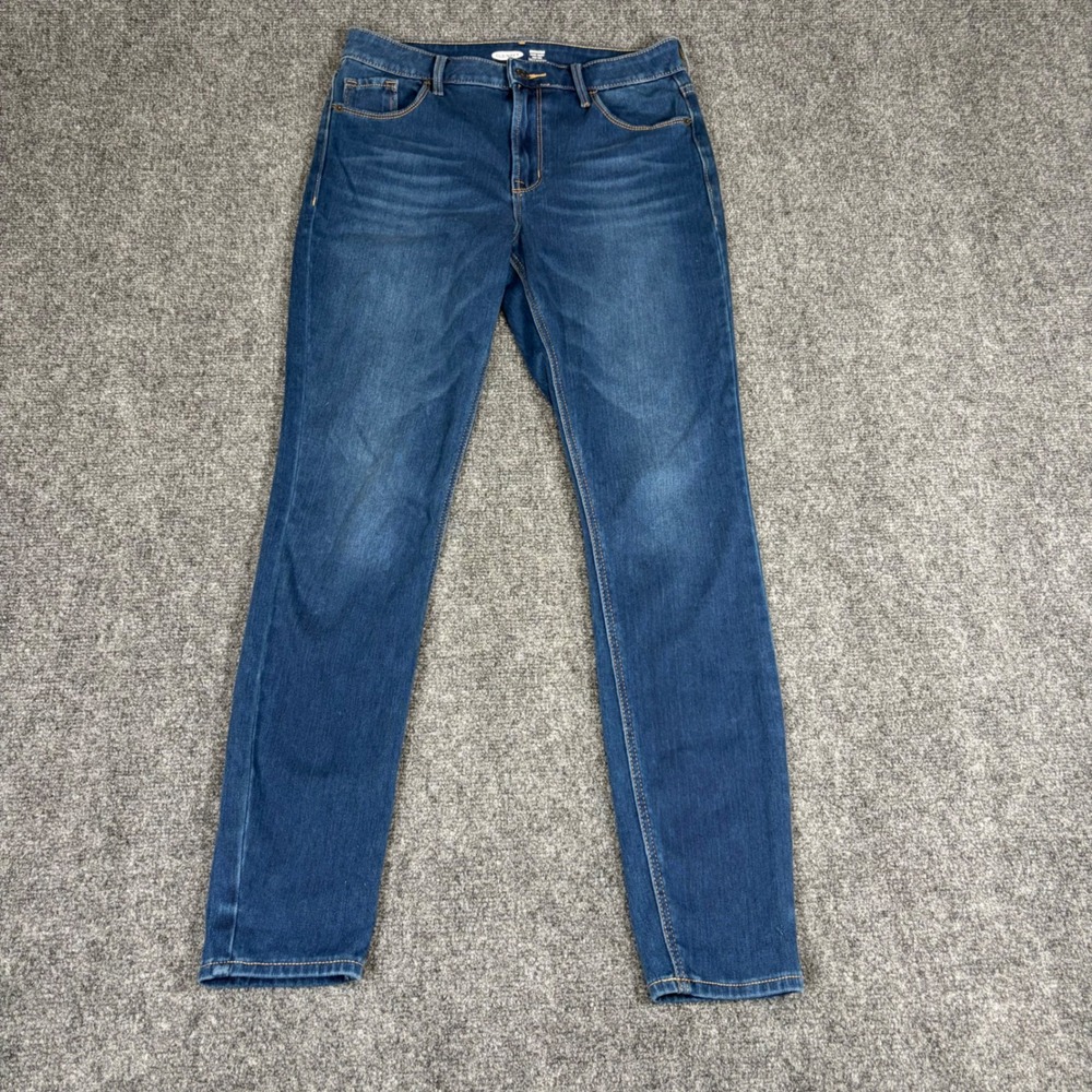 Old Navy Rockstar Super Skinny High Rise 24/7 Sculpt Jeans Dark Wash Size 8